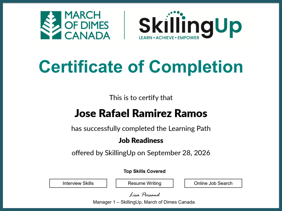 Certificate Preview